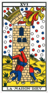Tarot de Marsella - La torre fulminada
